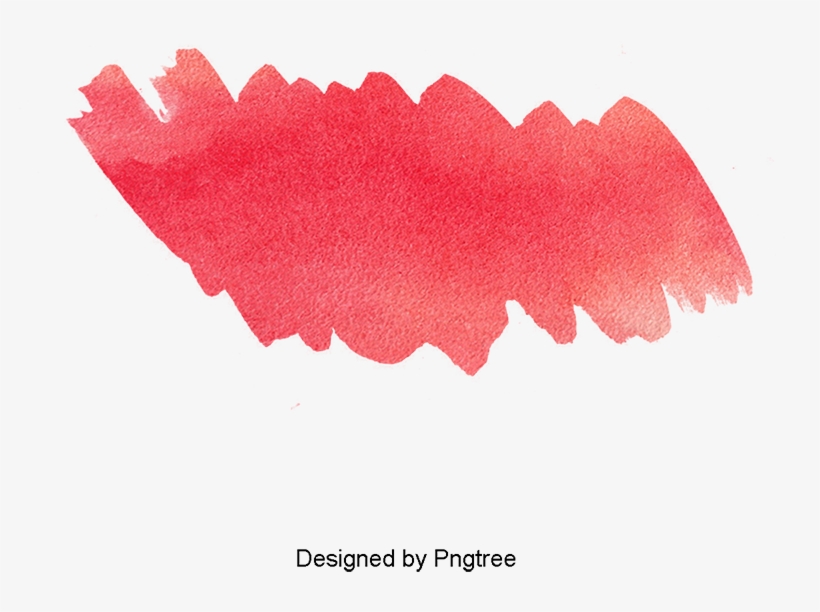 Red Watercolor Effect, Watercolor Clipart, Color Drawing, - Drawing, transparent png