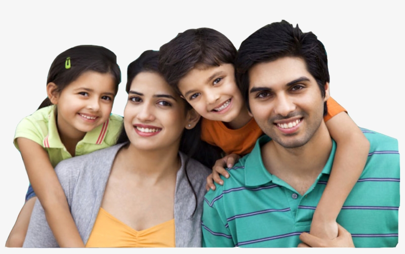 Healthy Banner - Happy Indian Family Images Png, transparent png