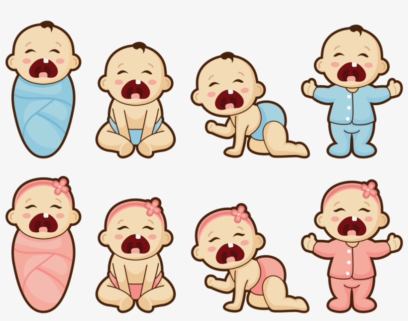 Baby Cartoon Vector Png, transparent png