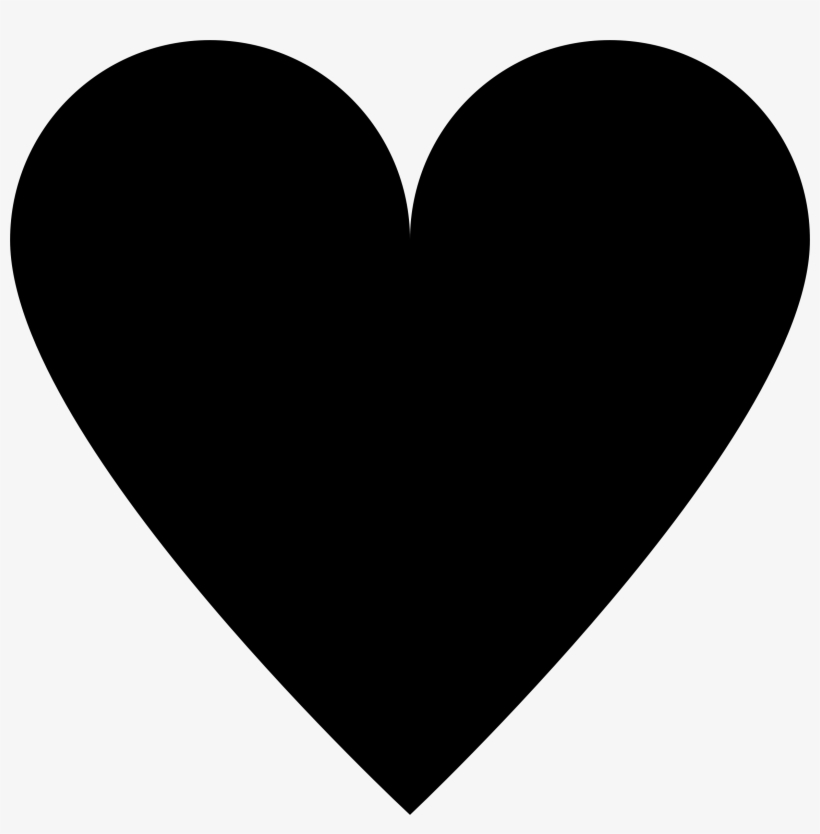 Black Heart Png Clipart Image Free Clipart Black And - Coração Silhueta, transparent png