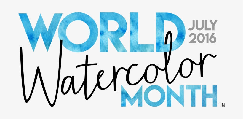 Celebrating World Watercolor Month - Electric Blue, transparent png
