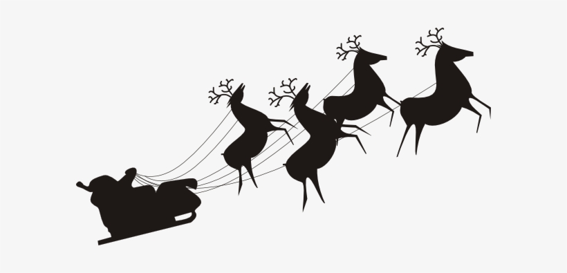 Santa Sleigh Clipart Transparent, transparent png