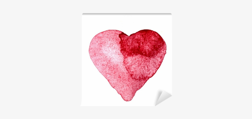 Painted Watercolor Heart, Valentine's Day Card Wall - Watercolor Painting, transparent png