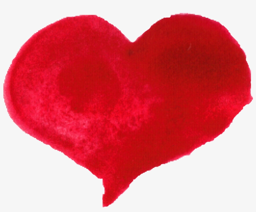 Free Download - Heart Water Color Png, transparent png