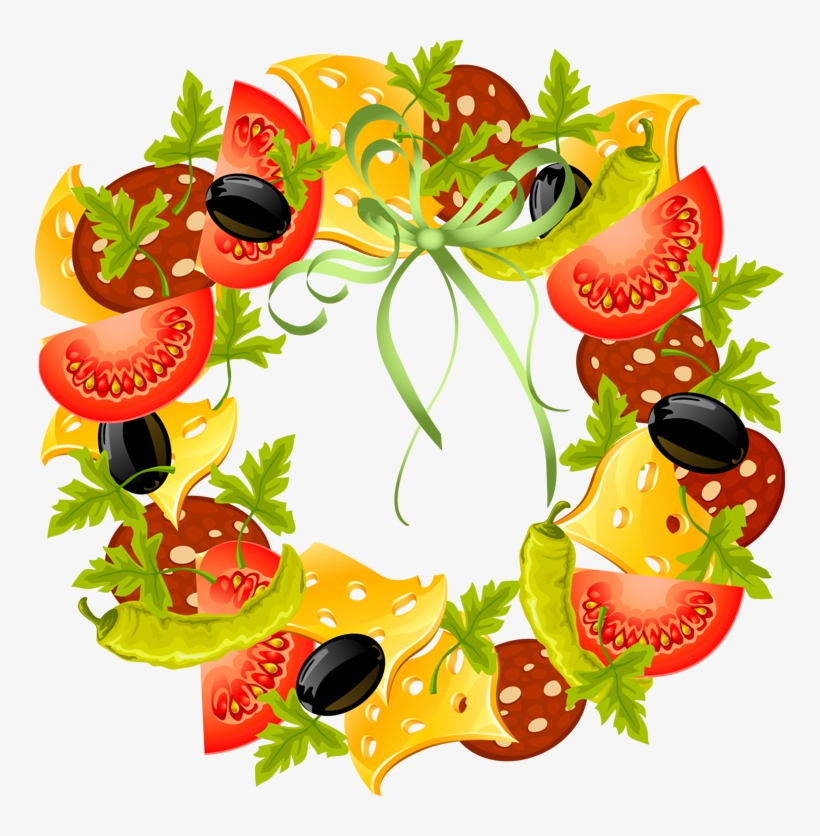 Graphic Design Pinterest Clip Vegetable Wreath Clipart 750x756 PNG
