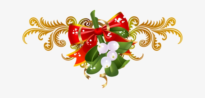 Christmas Mistletoe Border Png, transparent png
