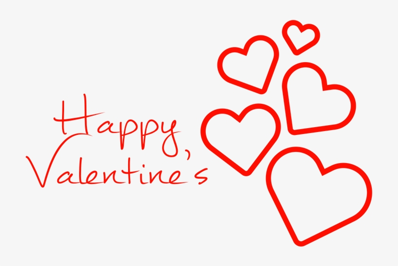 Happy Valentine's Hearts Falling - Valentine's Day, transparent png
