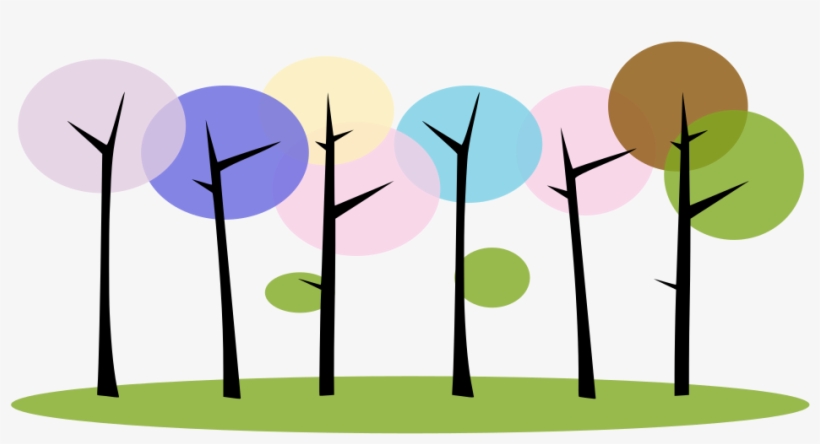 Watercolor Painting Computer Icons Download - 3drose Print Of Cartoon Trees With I Love Spring -, transparent png