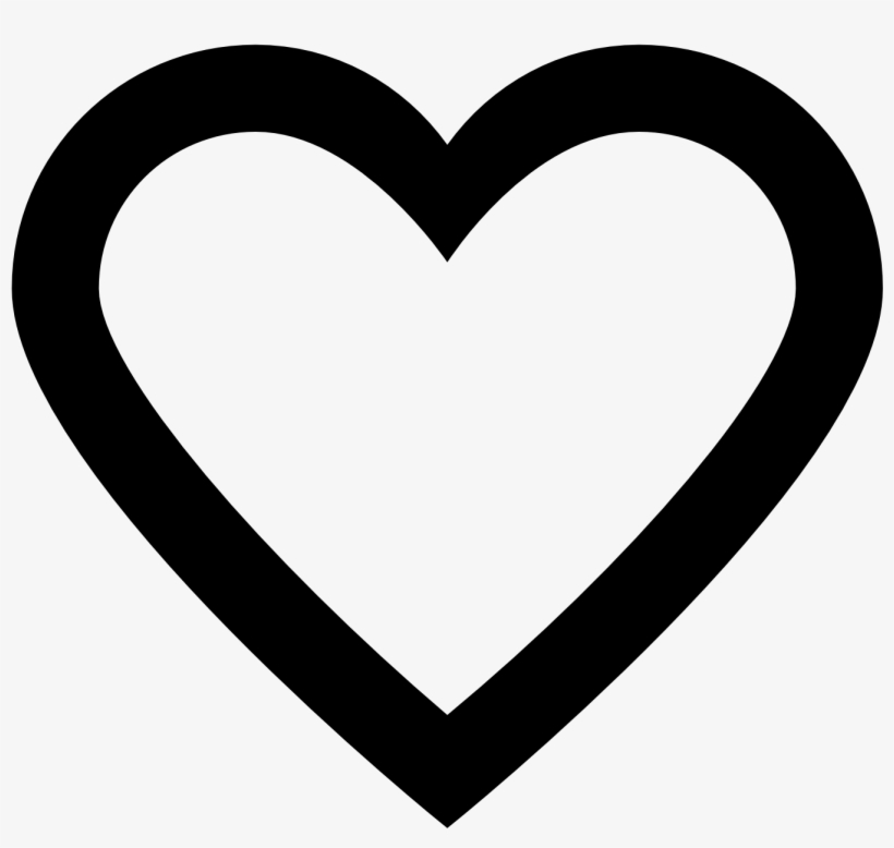 Black Heart Clip Art At Clker - Dil Black And White, transparent png