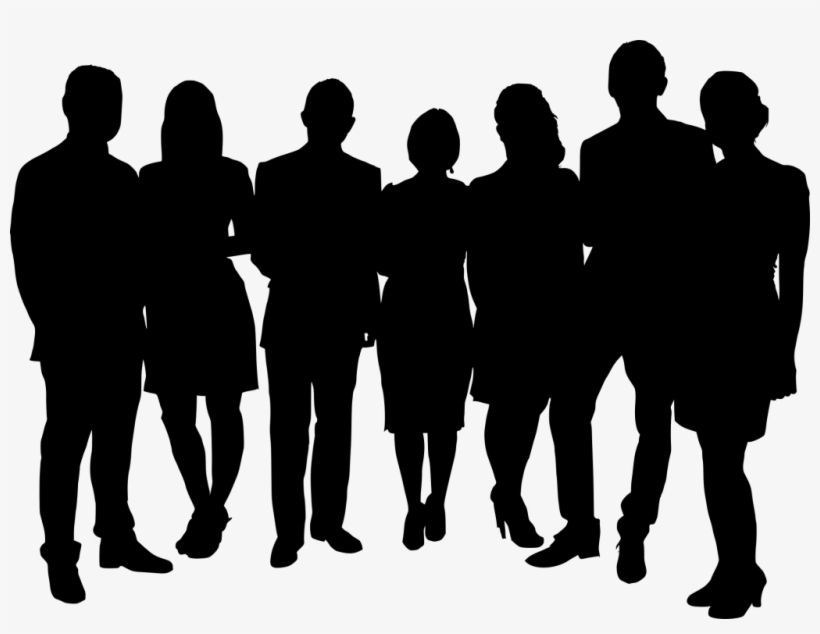 Png File Size - Group Of Silhouettes Transparent, transparent png