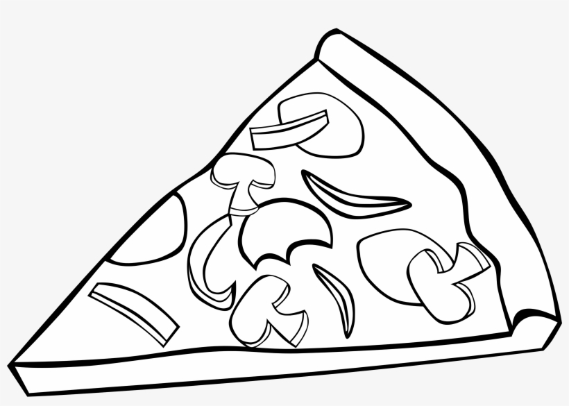 Jpg Freeuse Library Collection Of Pizza High Quality - Pizza Slice Clip Art Black And White, transparent png