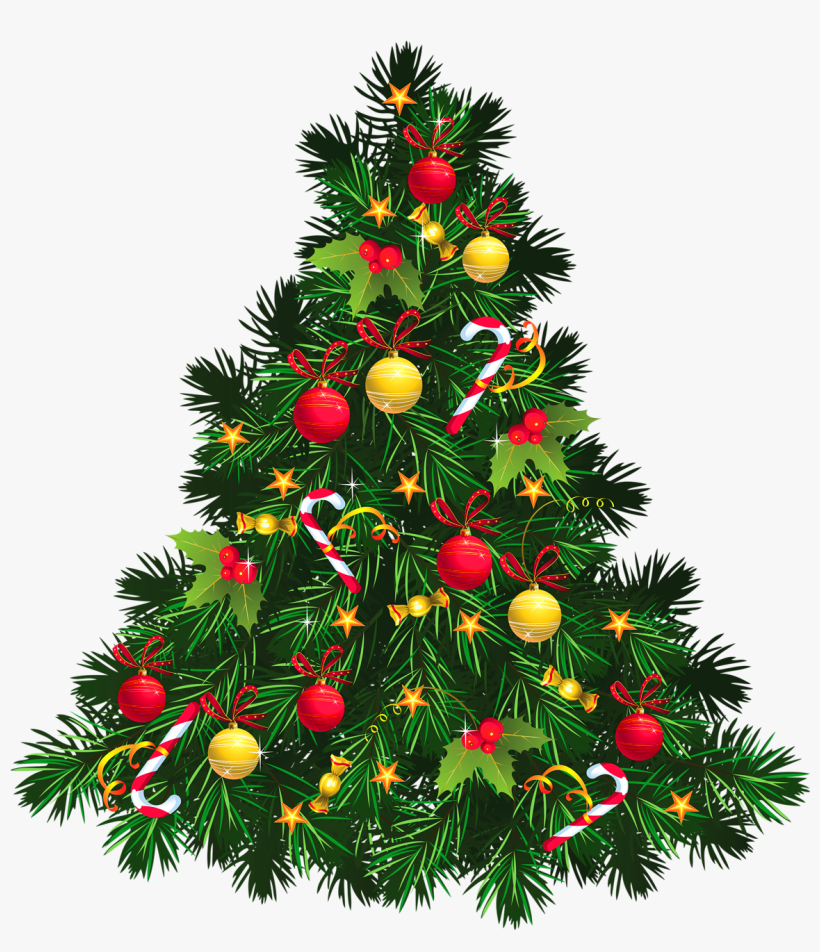 Transparent Christmas Tree With Ornaments Png Picture - Christmas Tree Png, transparent png