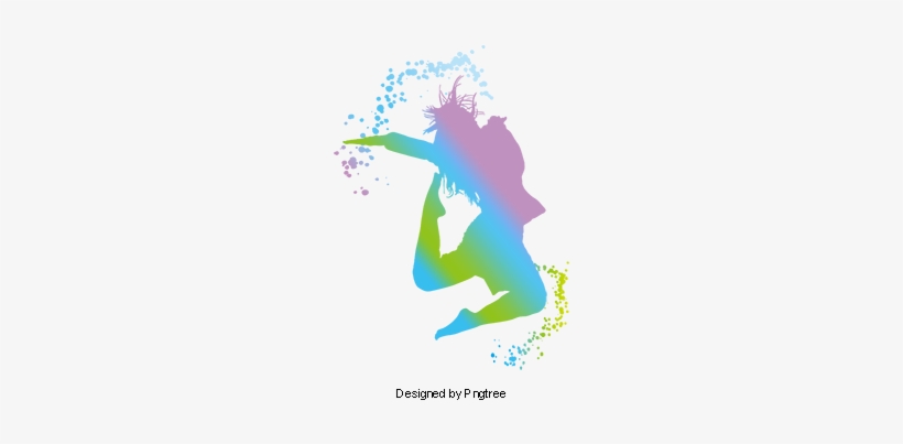 Youthful Silhouette Dancing Girl Watercolor, Youth, - Portable Network Graphics, transparent png