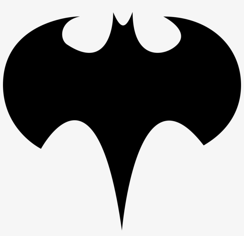 Batman Logo Silhouette - Batman Logo, transparent png