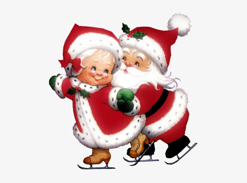 Transparent Cute Mrs Claus And Mr Claus Png Clipart - Mrs Claus And Mr Claus, transparent png