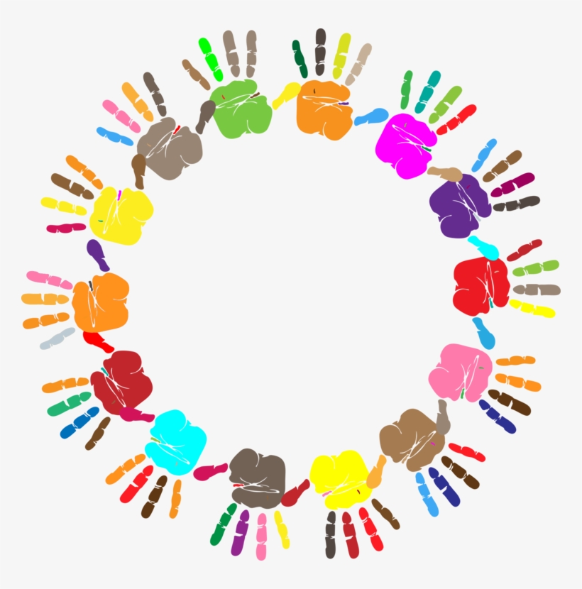 Computer Icons Microsoft Word Hand Watercolor Painting - Colorful Hand Print Png, transparent png