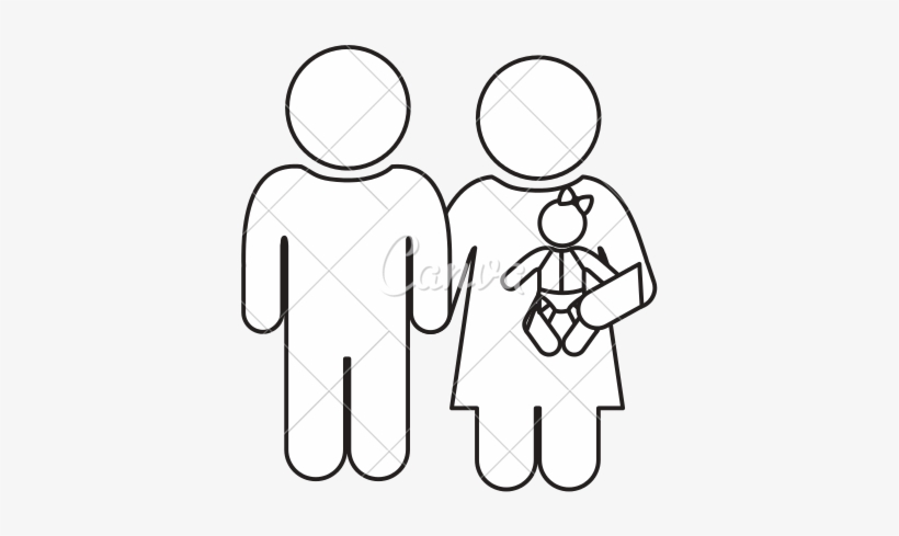 Stick Figure Family Drawing At Getdrawings - Illustration, transparent png
