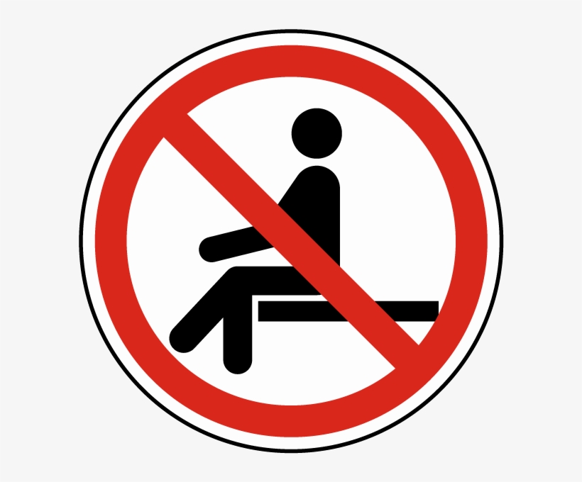 No Sitting Label - Ne Pas S Asseoir, transparent png