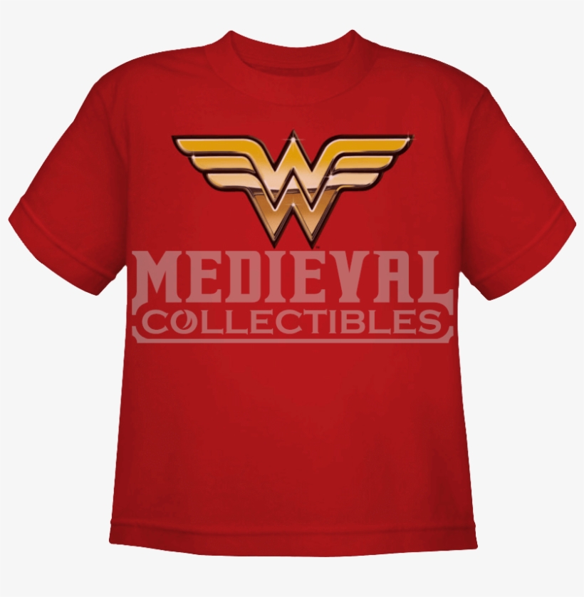Kids Wonder Woman Logo T-shirt - Youth: Dolphin Tale - Fade Out, transparent png