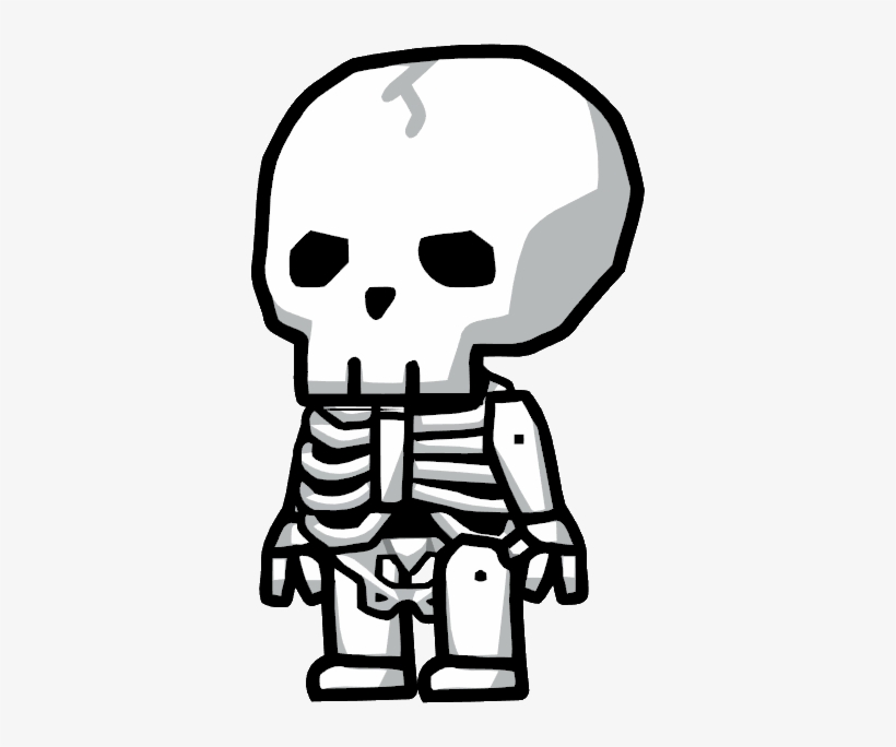 Image Living Scribblenauts Wiki - Cartoon Skeleton Png, transparent png