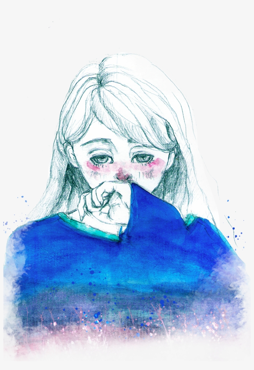 Watercolor Girl - Anime, transparent png