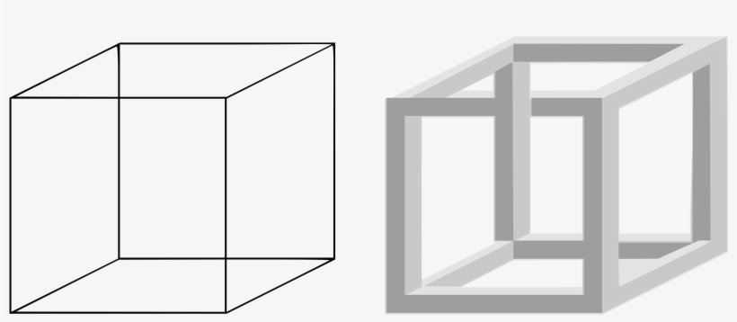 This Free Icons Png Design Of Necker Cube And Impossible, transparent png
