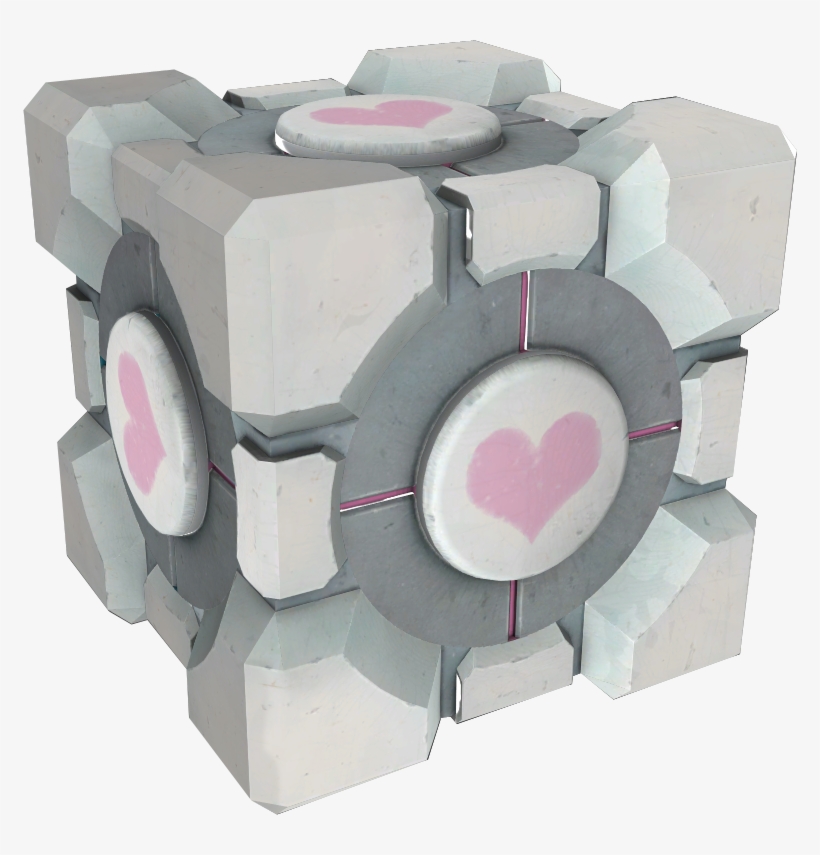 Weighted Companion Cube - Portal Companion Cube, transparent png