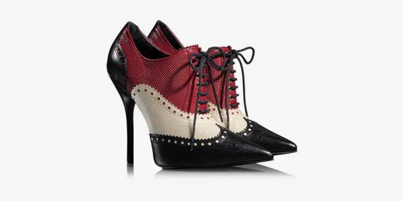 Gucci Shoes For Women Png Image - Gucci Gia Pointy Toe Wingtip Oxford Booties Size 411/2, transparent png