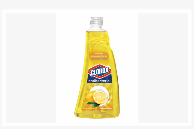 Clorox Antibacterial Dish Soap 26 Oz - Clorox Antibacterial Dish Soap Lemon Scent, transparent png