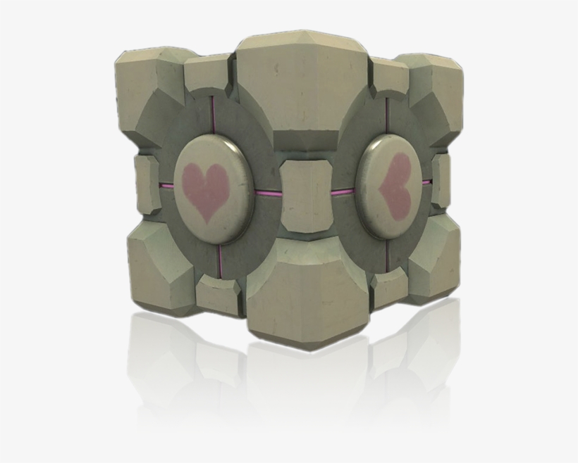 Weighted Companion Cube - Cubo De Compañia Portal, transparent png