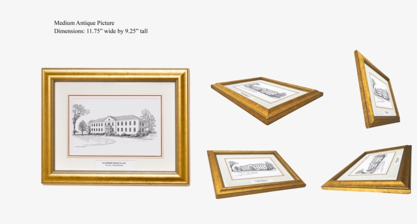 Eastern Washington University ~ Antique - Boston College Black Ink Gold Frame, transparent png