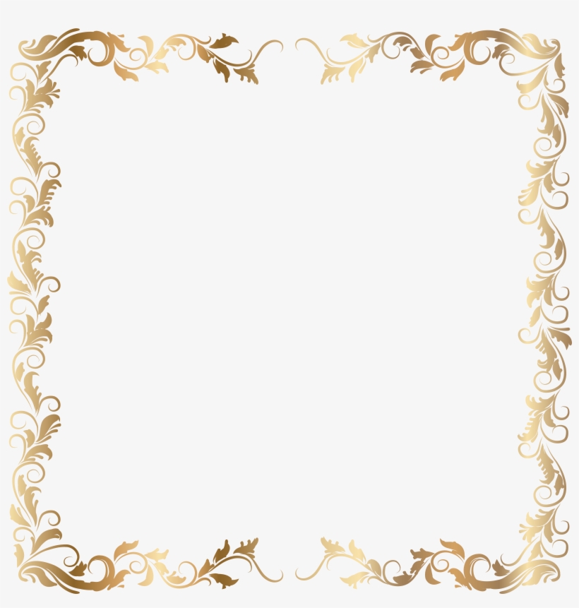 Border Deco Frame Gold Transparent Png Image Gallery, transparent png