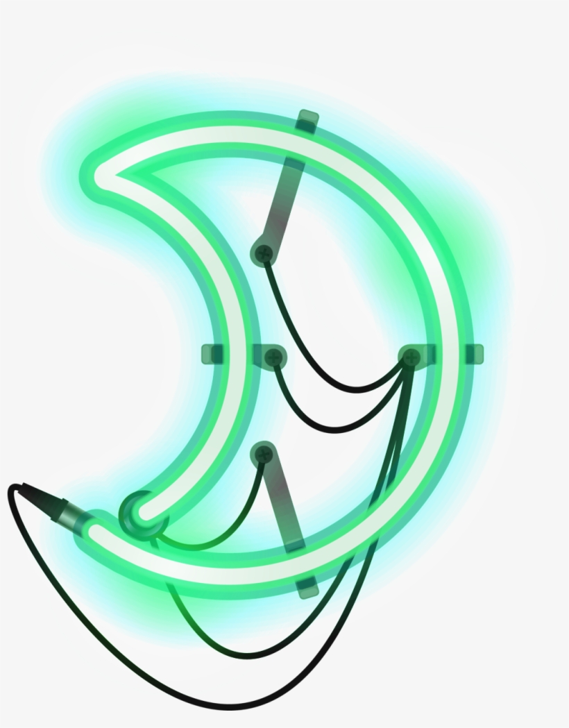 Green Moon Watercolor Hand-painted Transparent Material - Christmas Day, transparent png