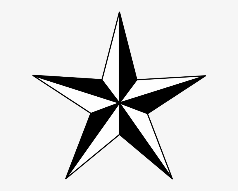 Black Nautical Star Clip Art - Star Clipart Black And White - 600x580 ...