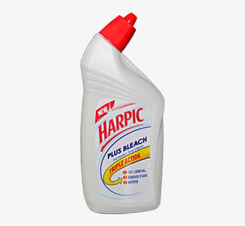Harpic Toilet Cleaner Bleach - Harpic Plus Bleach 500ml, transparent png
