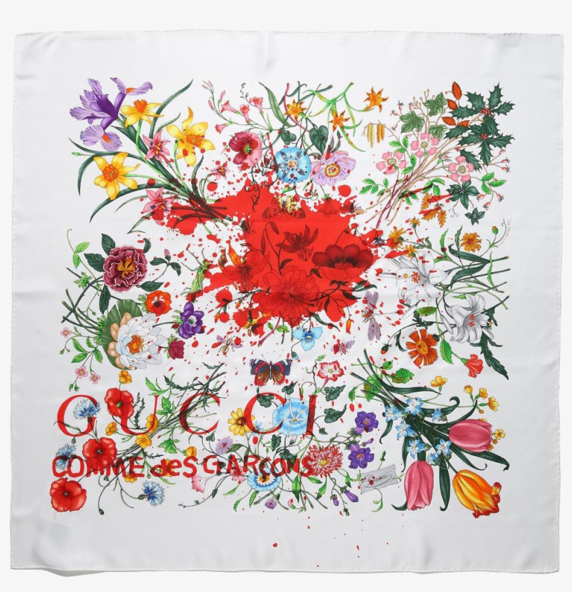 Gucci X Comme Des Garcons Scarves Large - Gucci X Cdg Scarf, transparent png