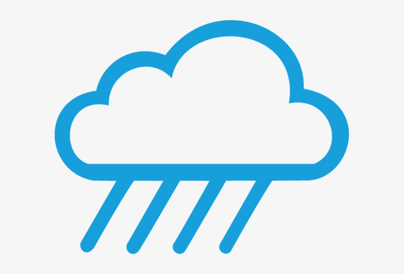 Clouds And Rain Png Svg Freeuse - Cloud Rain Icon Png, transparent png