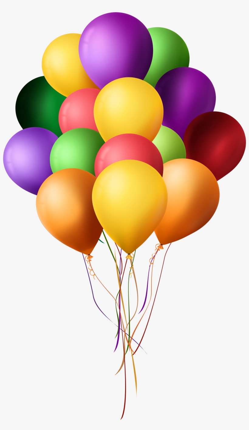 Bunch Of Balloons Png Clip Art - Clip Art, transparent png