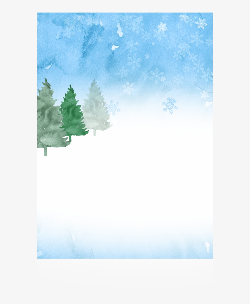 Christmas/winter Watercolor Landscape Graphics - Watercolor Painting, transparent png