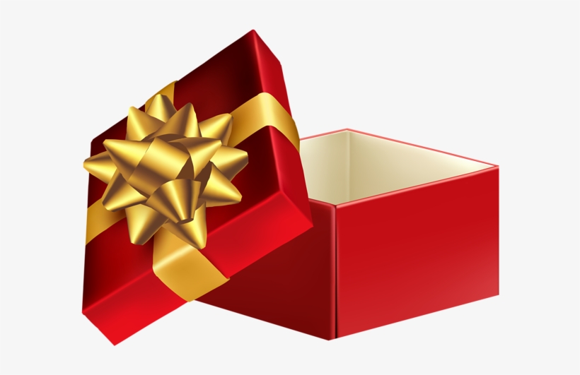 Open Gift Box Transparent Png Clip Art - Blue Gift Box Png, transparent png