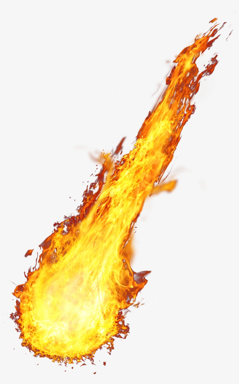 Transparent Fire Editing - Asteroid On Fire Png, transparent png