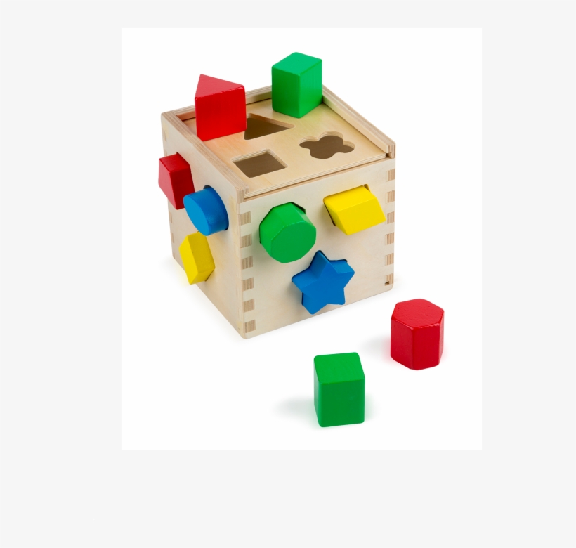 Melissa&doug Shape Sorting Cube - Educational Toys 6 Months Years, transparent png