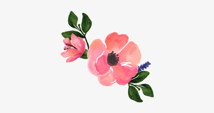 Watercolour Flower Png - Watercolour Pink Flower Png, transparent png