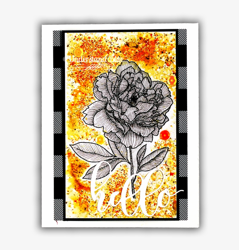 Peony Spray Stamp & Die Bundle - Zinnia, transparent png