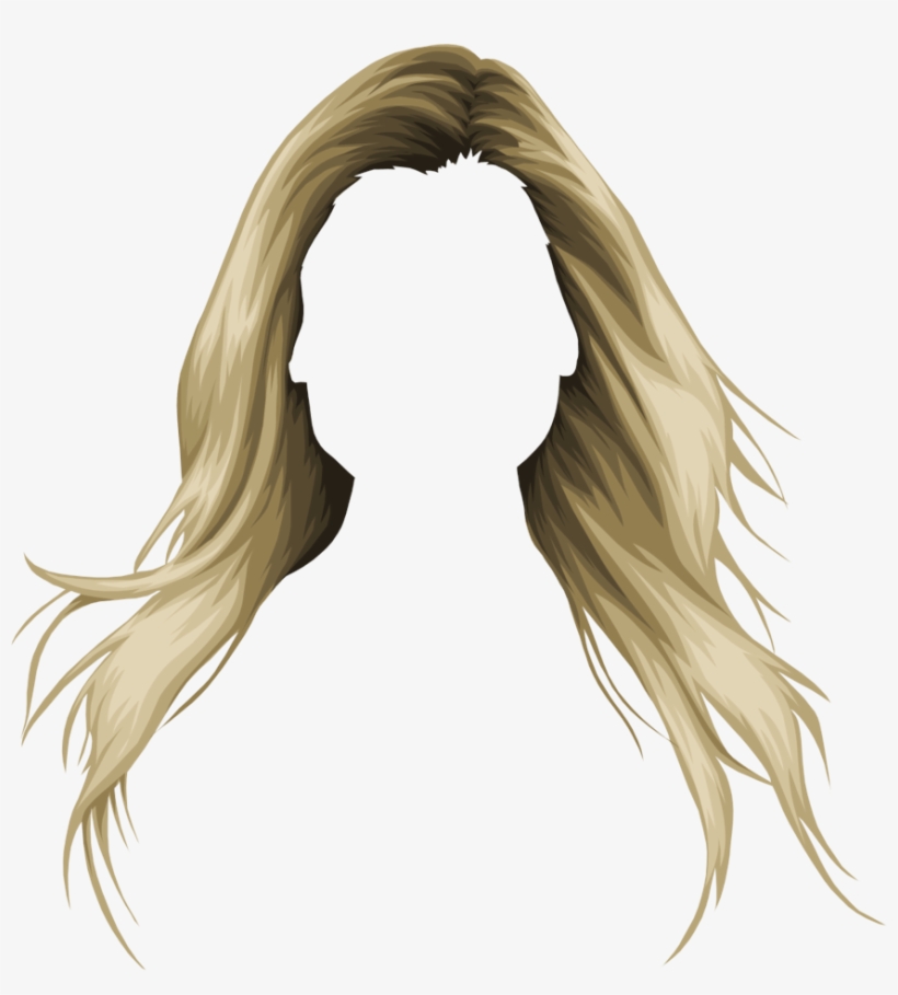 Clip Library Blond Long Transparent Png Stickpng - Blonde Girl Hair Png, transparent png