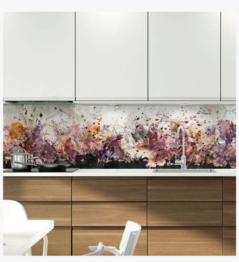Purple Rain Glass Backsplash - Glass, transparent png