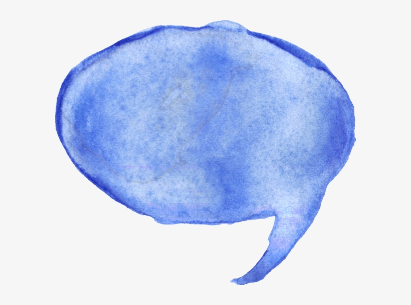 Free Download - Watercolor Speech Bubble Transparent, transparent png