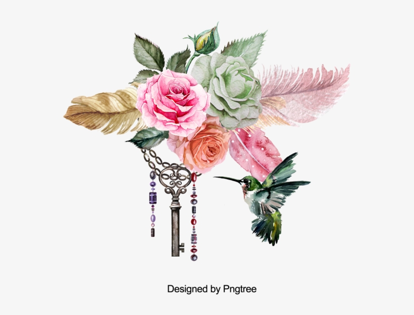 Beautiful Hand Paint Watercolor Rose Flower, Flower, - Watercolor Painting, transparent png