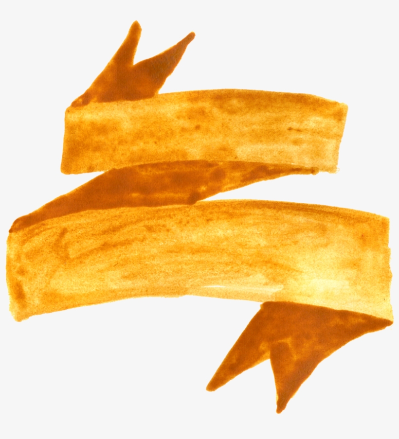 Watercolor Banner - Side Banners Png, transparent png