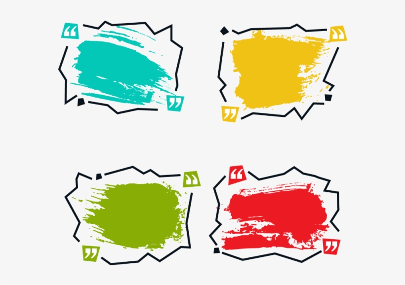 Zigzag Line Watercolor Frame - Watercolor Painting, transparent png